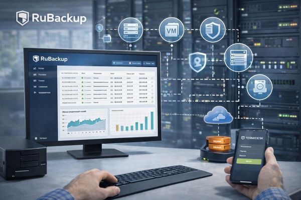 Отечественная система резервного копирования: защита данных и роль RuBackup