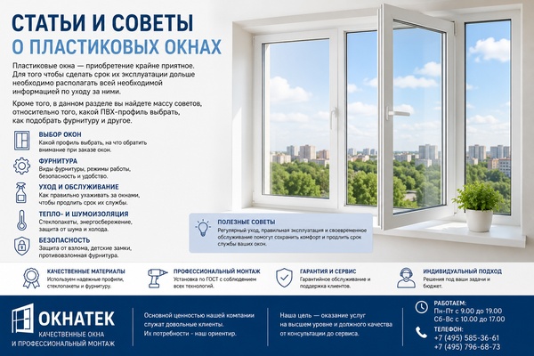 Статьи и советы о пластиковых окнах: как продлить срок службы, выбрать профиль и фурнитуру и сохранить комфорт в доме