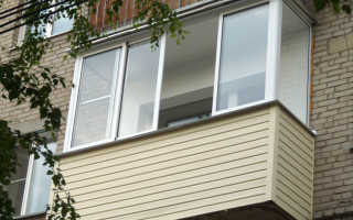 Обшивка балкона с выносом
