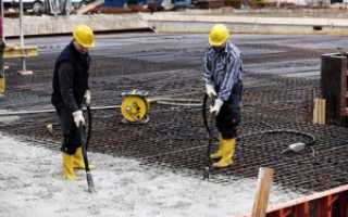 Технология заливки плиты перекрытия бетоном
