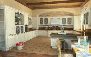 Дизайн интерьера кухни столовой в частном доме