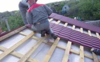 Покрыть крышу металлочерепицей своими руками пошаговая инструкция
