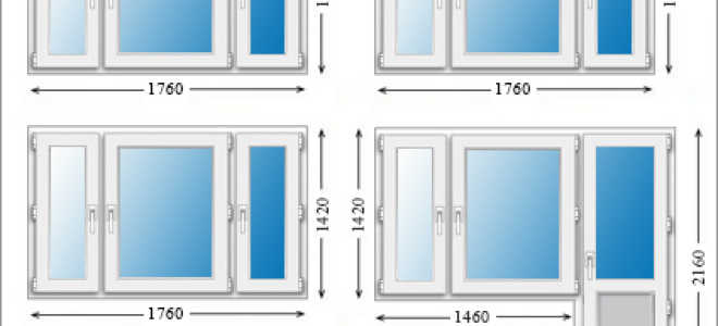 Стандартные размеры для окон