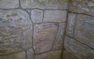 Каменная стена из шпаклевки