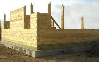 Как построить коробку дома из бруса