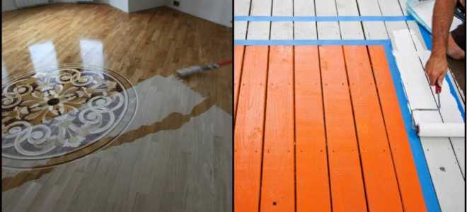 Чем покрасить деревянный пол в частном доме